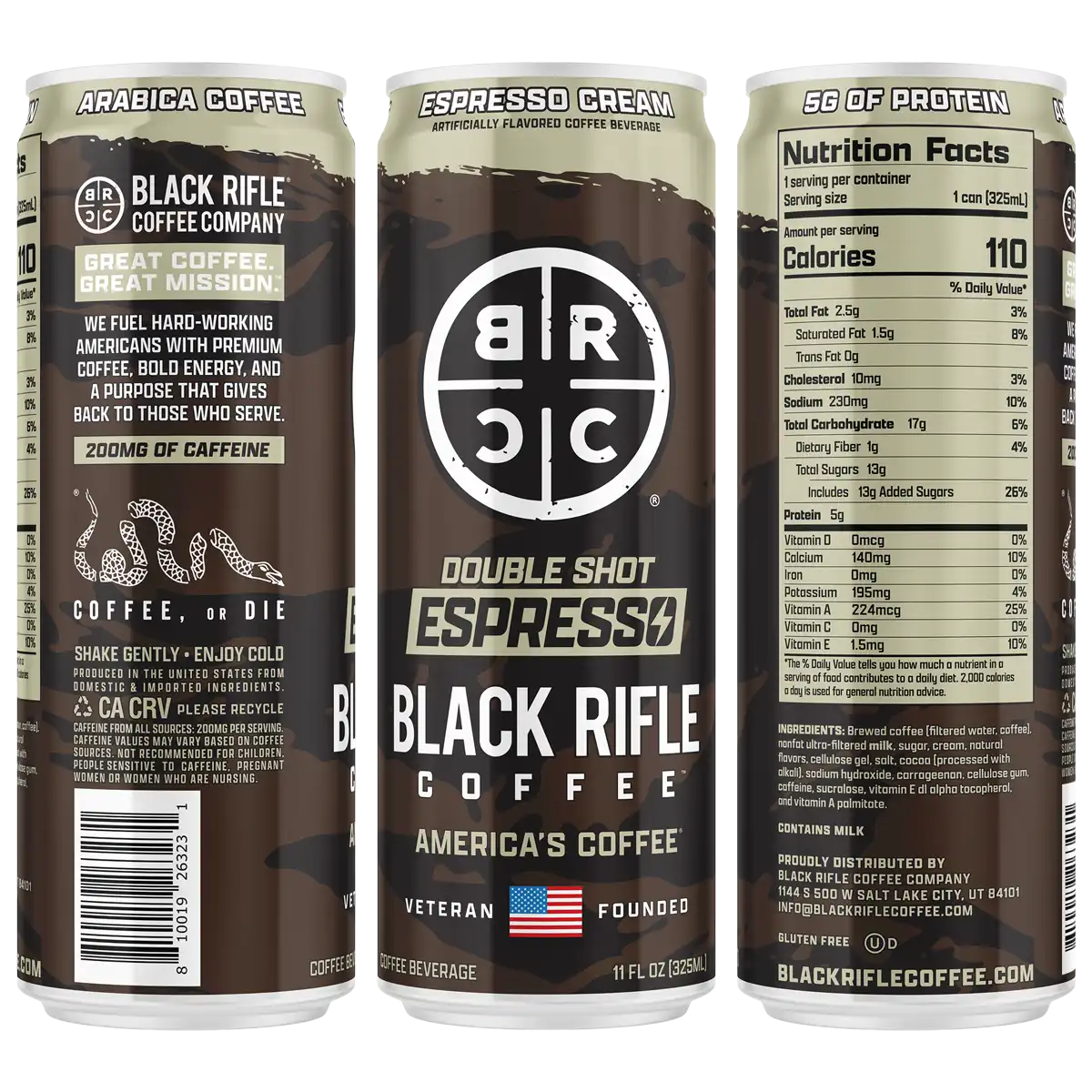 Ready To Drink Coffee, 200MG 12-Pack