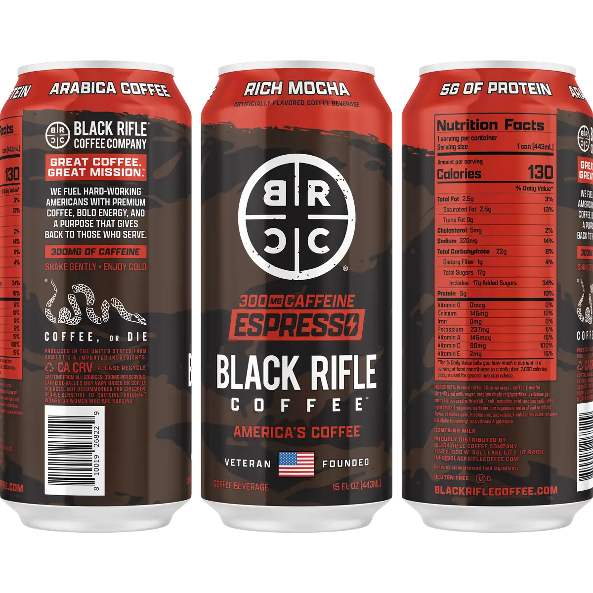 Ready To Drink Coffee, 300MG 12-Pack