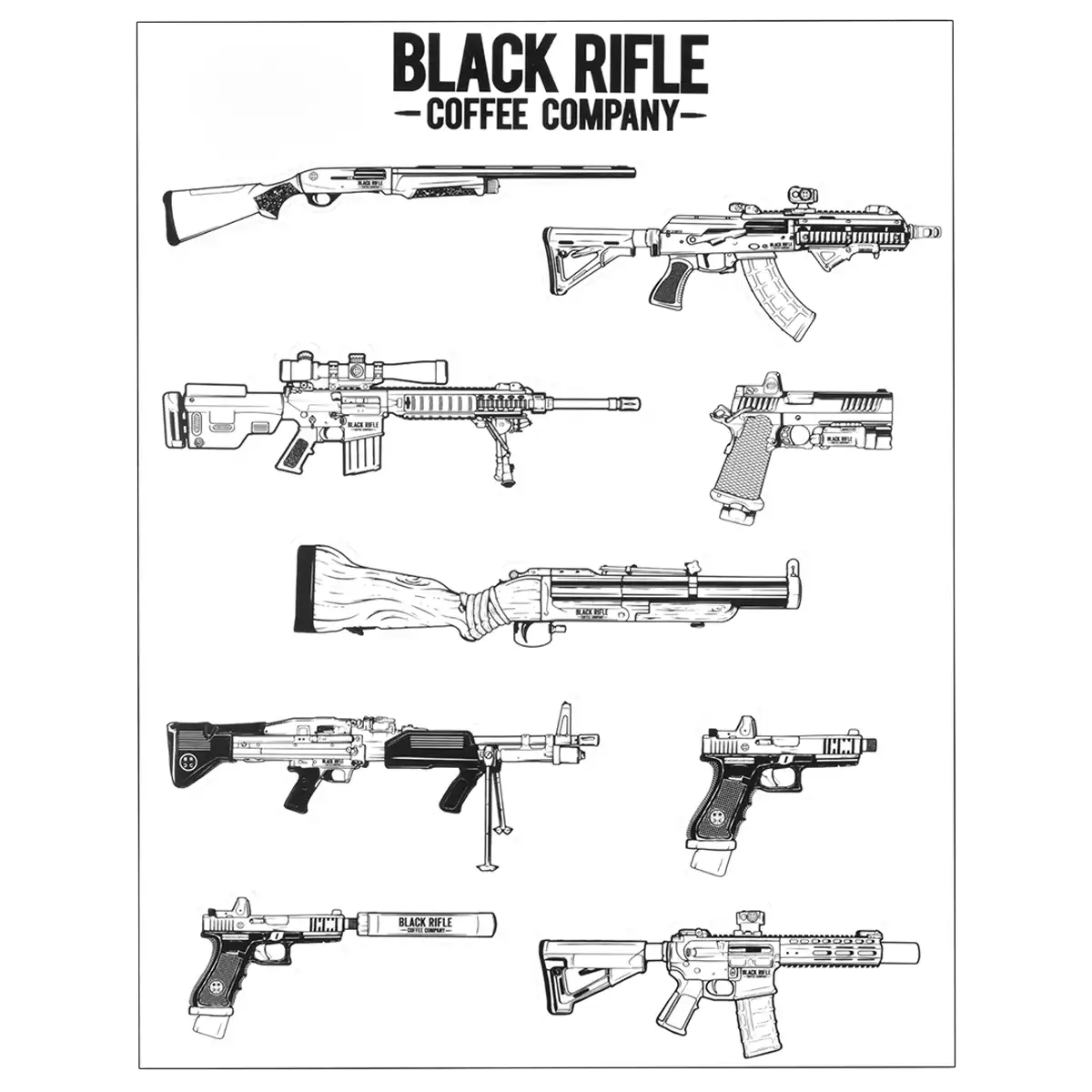 Die-Cut Gun Sheet (8.5x11")