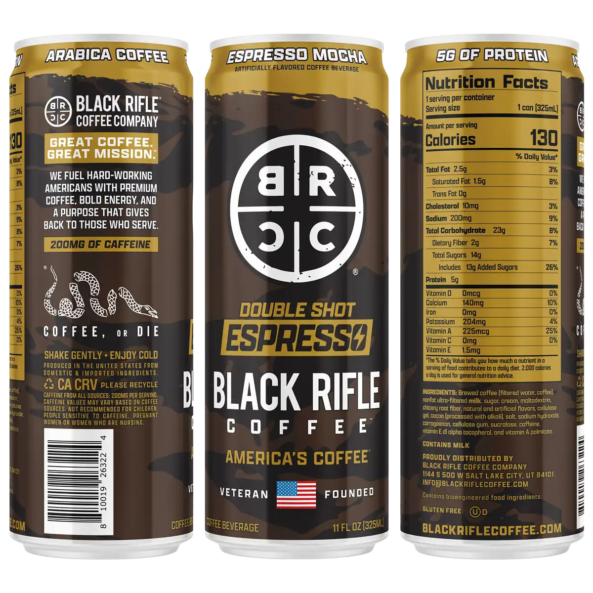 Ready To Drink Coffee, 200MG 12-Pack